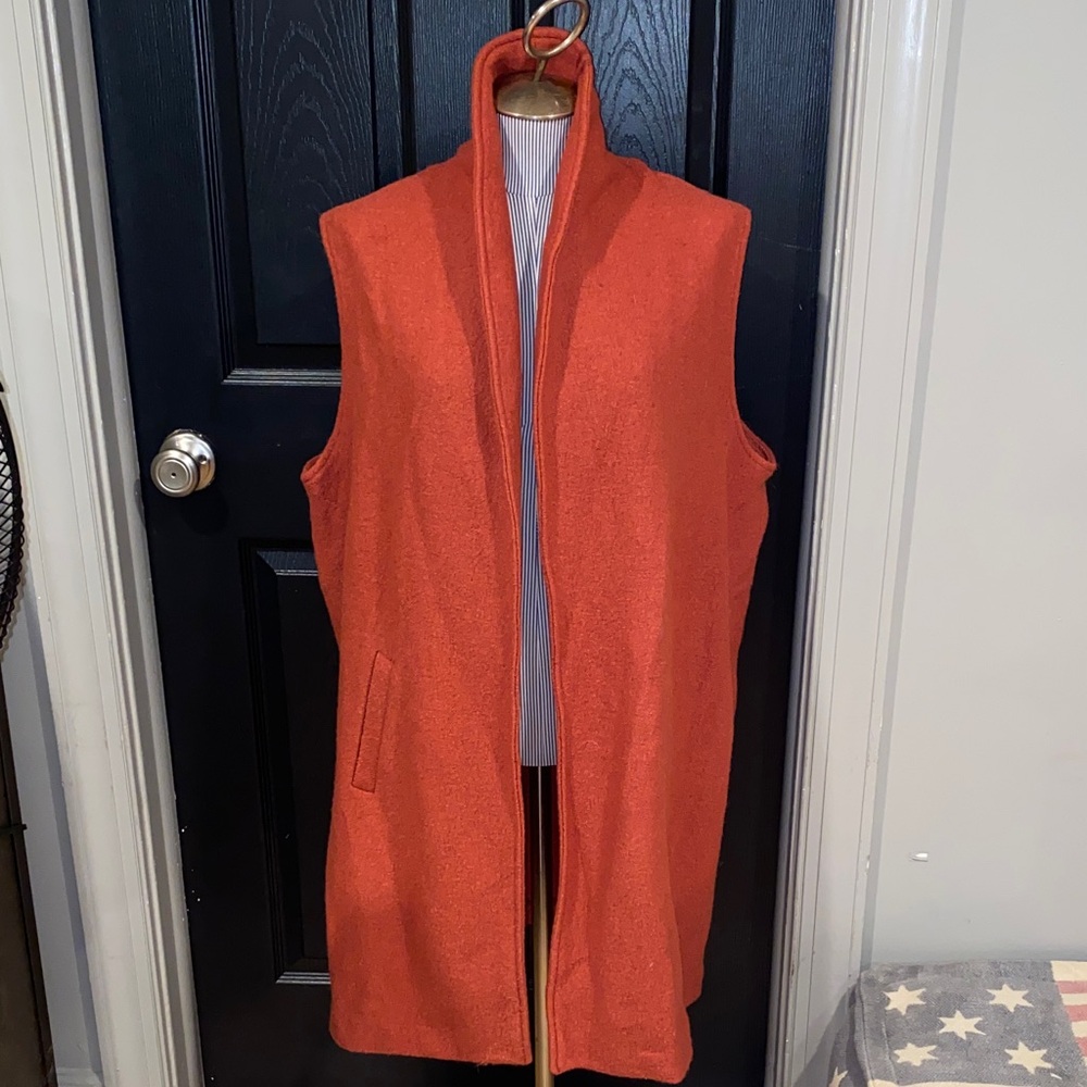 Wool Blend Vest - Size 1X